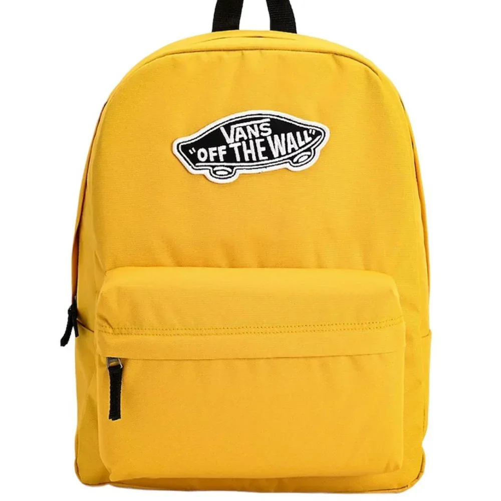 Vans Vans Realm Backpack Yellow Black Men's Women's Off The Wall VN0A3UI6LSV - Picture 1 of 6